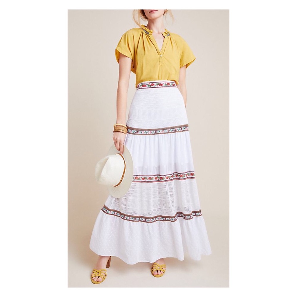 NWT Lori Tiered Maxi Skirt